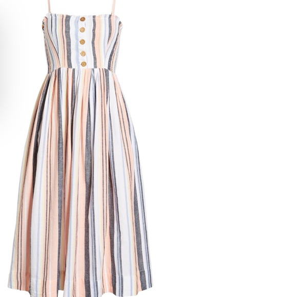 Free People Striped Lilah Midi Dress - Picture 4 of 6